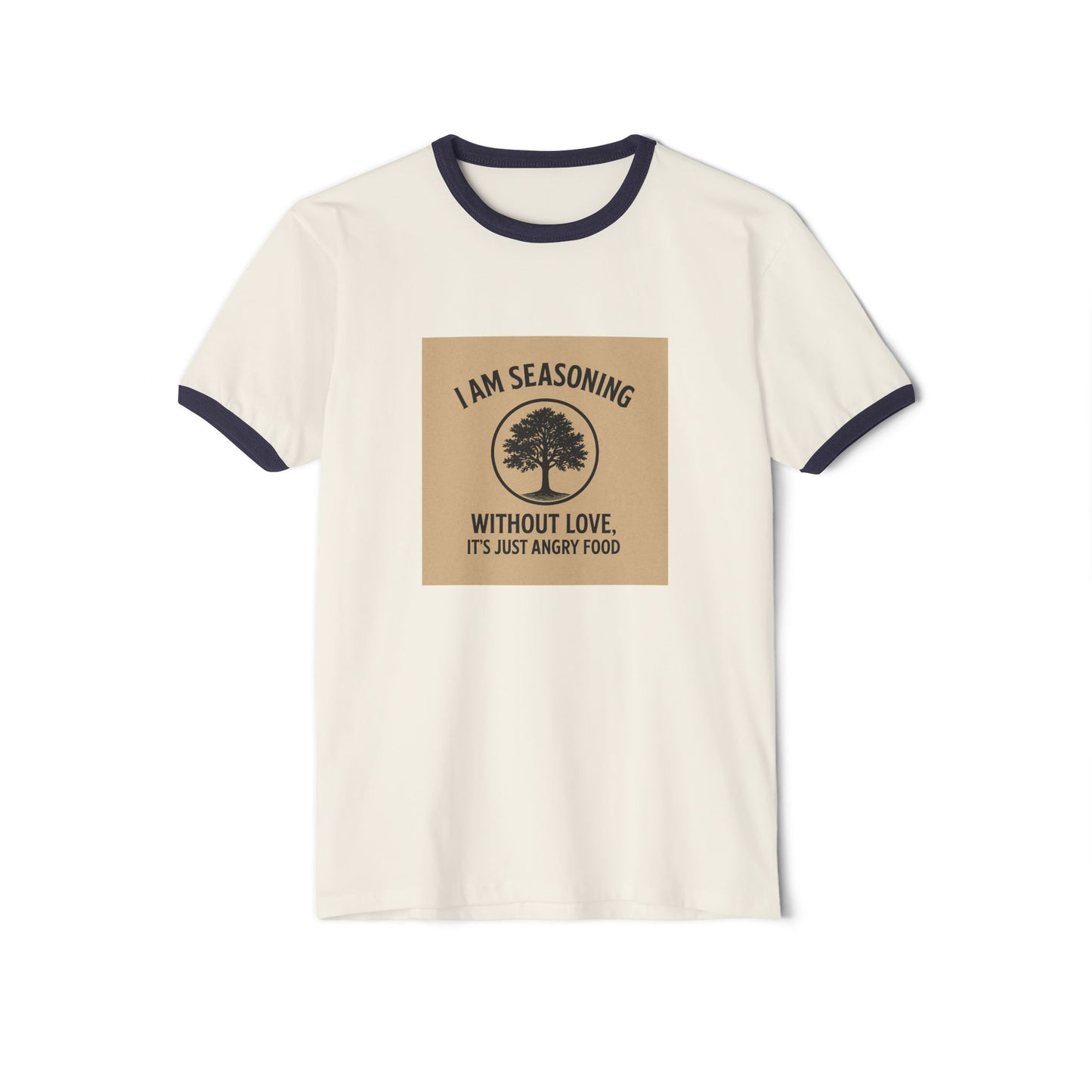 Humorous Cotton Ringer T-Shirt - For Food Lovers, Gift for Chefs, Casual Wear, Kitchen Humor Apparel, Funny Cooking Shirt