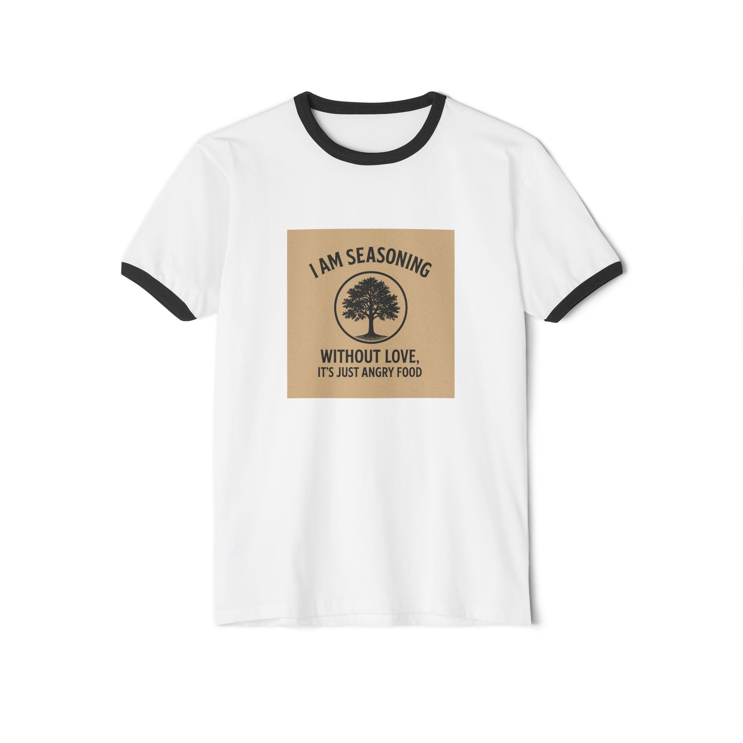 Humorous Cotton Ringer T-Shirt - For Food Lovers, Gift for Chefs, Casual Wear, Kitchen Humor Apparel, Funny Cooking Shirt